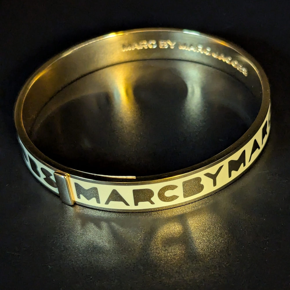 Marc by Marc Jacobs Gold and Black Bangle